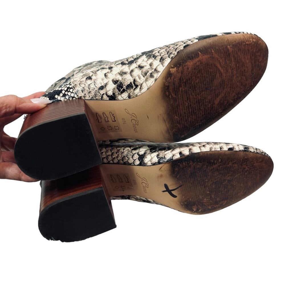 J. Crew Snakeprint Maya Boot with Stacked Heel 8.5 - image 10